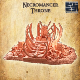 necromancer altar 28 mm tabletop terrain rpg dnd undead medieval supportfree old bone structure playable interior modular 28mm 25mm 15mm wargame 3d print model - Mito3D