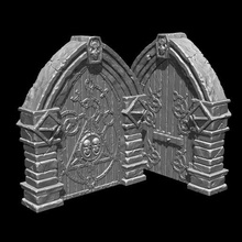 necromante Duplo portas bruxo misterioso masmorras d atormentar oleiro talismã 3d print model - Mito3D