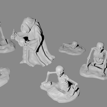 nécromancien squelette de miniatures art les créatures warhammer wargame morts-vivants tabeltop le modèle miniature rois la guerre fantaisie mal mdn mini jeu plateau 3d print model - Mito3D