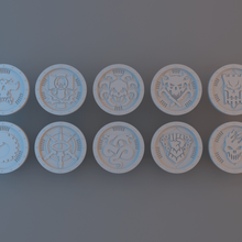 necromunda tokens game toy accessories wargaming token tabletop marker 3d print model - Mito3D