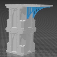 necromunda zone mortalis metal arch platform game decor terrain death 3d print model - Mito3D