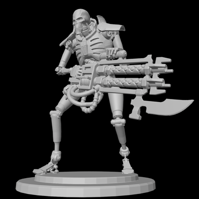 necrón juego soldado nickron wh40k 3d print model - Mito3D