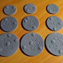 necron base-toppers scarabs 40k 40000 minis warhammer xenos base bases topper toppers scarab 3d print model - Mito3D
