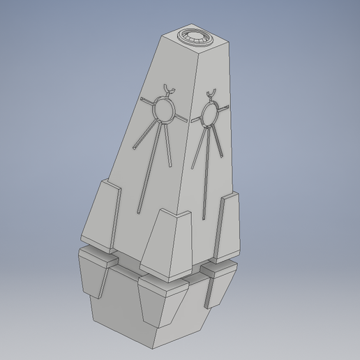 necron floating obelisk warhammer40k 3D print model - Mito3D