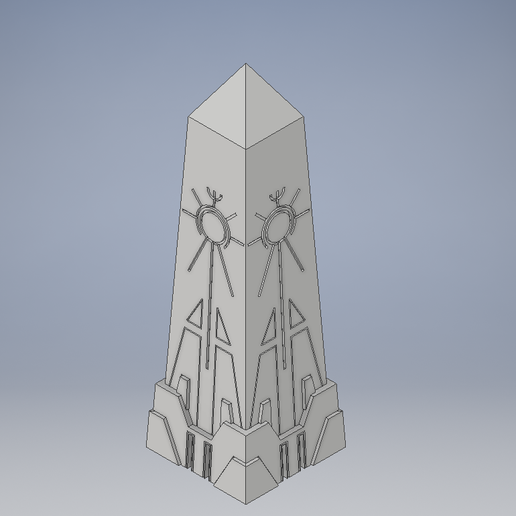 nécron obélisque warhammer40k 3D print model - Mito3D
