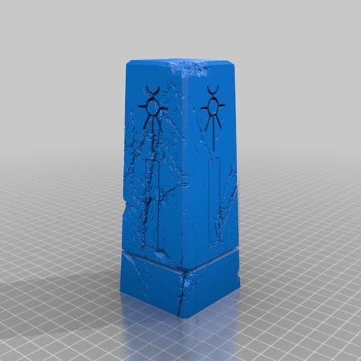 Necron Obelisk Architektur wh40k Gebäude Strukturen 3D print model - Mito3D