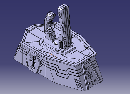 necron platform warhammer 40k 40 000 decoration terrain 3d print model - Mito3D