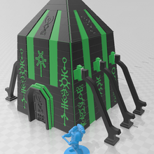 Necron piramit orta wh40k mimari crickbuild warhammer40k Warhammer 40000 40k binalar yapılar 3d print model - Mito3D