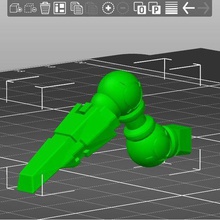 necron el centinela de la torre pierna juego 40k warhammer 3d print model - Mito3D