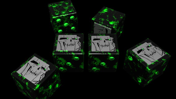 necron space zombie sci fi troll dice 40k necrons scifi wargaming warhammer hobby 3d print model - Mito3D