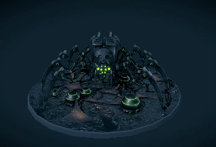 Necron örümcek savaş oyunu oyun 42k robot çekiç Kocaman büyük rpg voidwalker Warforged zorbalar 3d print model - Mito3D