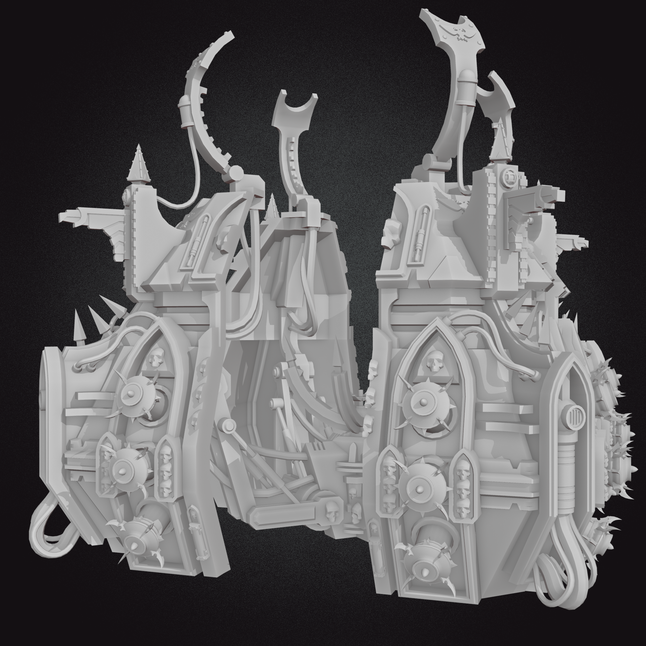 necron tomb epitaph tesseract 30k sailor marine khorn 42k 4000 game tyra tyranid blood angel bloodangel faction ork adeptasorcitas necro volcano gun 3D print model - Mito3D