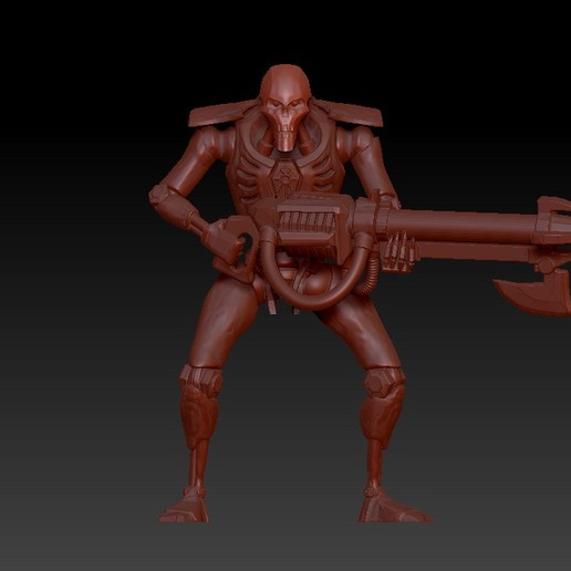 Necron savaşçı 8e 3D print model - Mito3D