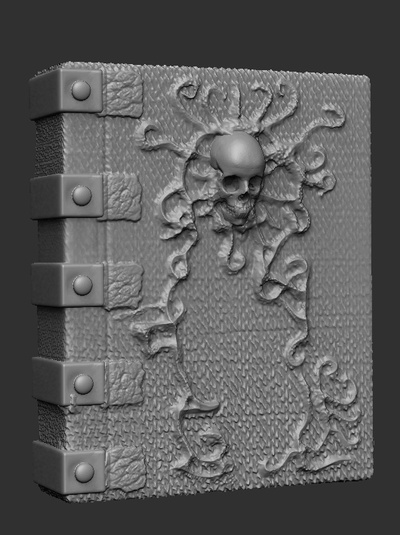 necronomicon book of dead lovecraft accessory 3d print model - Mito3D