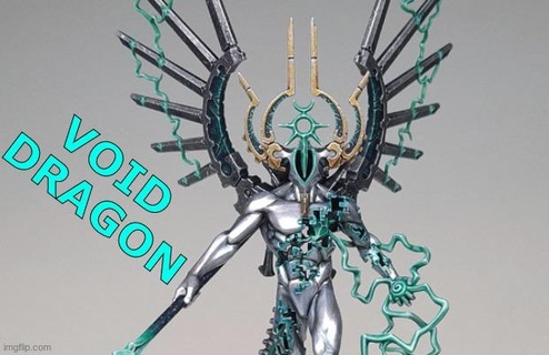 necrotic void dragon presupported free necron necrontyr robot skeleton c'tan warhammer 40k cadia admech 3d print model - Mito3D