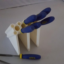 needle file holder tool 3d print model - Mito3D