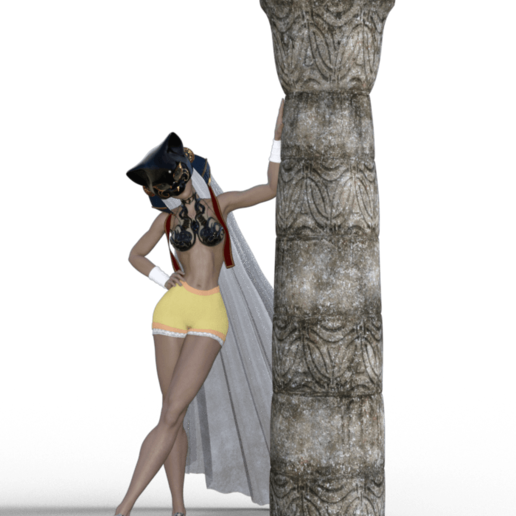 nefer super sexy vari donna ragazza figura 3D print model - Mito3D