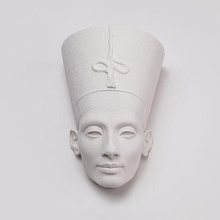 Néfertiti masque mur déco pliable 4d 3d print model - Mito3D