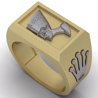 nefertiti ring silver gold jewelry printable 3d model trend fashion design zbrush tiger 3d print model - Mito3D
