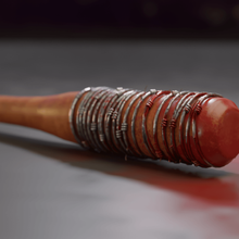 negan bat lucille oyun demir varlık beyzbol kanlı silah melee sivri metal rod glenn İbrahim dokulu kan doku pbr askeri 3d print model - Mito3D