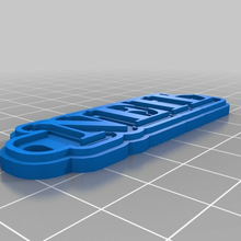 neil tag customized keychains 3d print model - Mito3D