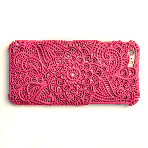 neisha art caso iphone6+ gadget floral de la flor india mandala más 3D print model - Mito3D