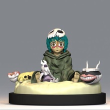 içinde tu Sanat anime manga 3dprint 3d Yazdır çamaşır suyu nellel odelschwanck nerieru tres Espada Arrancar çocuklar oyuncaklar boş maske ruh toplum heykeller 3d print model - Mito3D