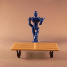 nelson platform bench various 1to16scale 1 16 scale eames era furniture george madiverse mad century modern men mcm mid playset toy 3d print model - Mito3D