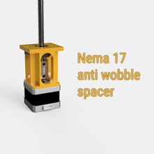 nema17 anti wobble mount spacer tool anti-wobble f3d flexible coupling fusion360 fusion 360 kfl08 bearing 3d printer accessories 3d print model - Mito3D