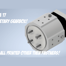 nema 17 planetary gearbox gadget gear nema17 robotics 3d print model - Mito3D