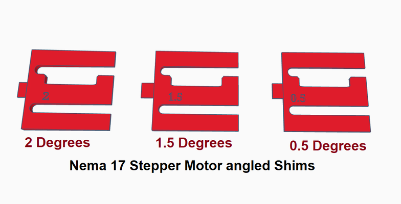 nema 17 stepper motor shims creality ender 3 4040 extrusion ultimate 3d printer upgrade spacer 3d print model - Mito3D