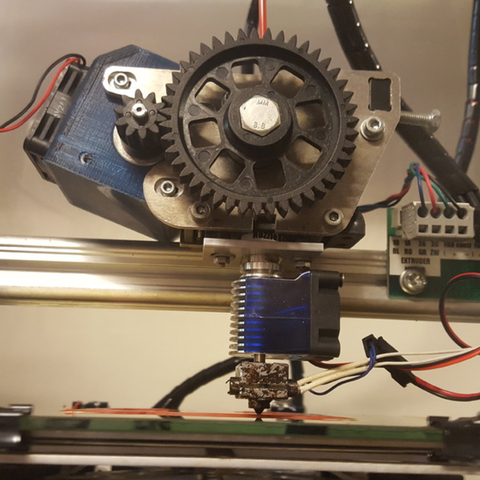 nema 17 fan bracket k8200 extruder tool abs printing cooling 3mm velleman 3D print model - Mito3D