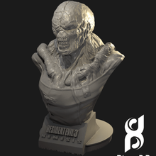 justicia residente mal 3 juego demoníaco zombi stl 3d 3dprint escultura horror increíble busto modelo estrellas paraguas riesgo biológico 3d print model - Mito3D