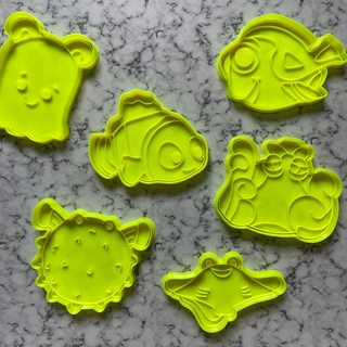 nemo search cutters stamps pack Tools mundocortadores cookie cutter cookies fondant art bakery icyng looking for 3d print model - Mito3D
