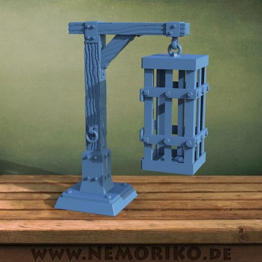 nemoriko eiserner fig iron cage game sculpt tabletop figure boardgames 3dprintable eisener marker 3dprinting kaefig printable 3D print model - Mito3D