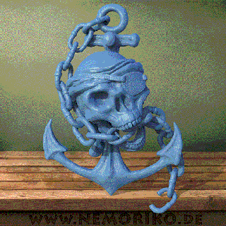 nemoriko pirates ancre mort anker marées 3d print model - Mito3D