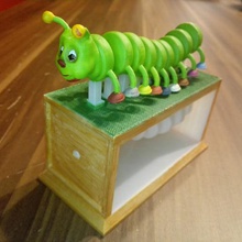 nemoriko s little motley caterpillar game insect insects mechanical toy 3d print model - Mito3D