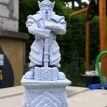 nemoriko tabletop dwarf king statue 3d print model - Mito3D
