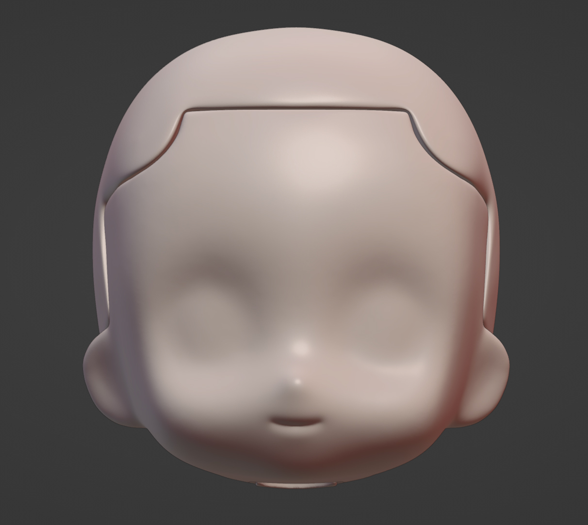 nendoroid head nendo chibi doll face custom gsc anime bjd figure figma 3D print model - Mito3D