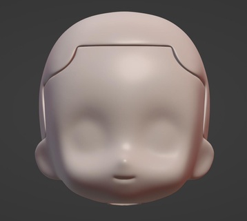 nendoroid head nendo chibi doll face custom gsc anime bjd figure figma 3d print model - Mito3D
