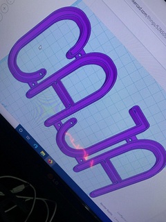 neon guidato scatola cartello manifesto neonled 3d print model - Mito3D