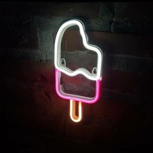 neon led ice cream decoration table poster 3d print model - Mito3D
