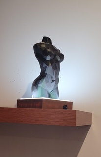 neon led lighting box Home support base light statuette 3d print model - Mito3D