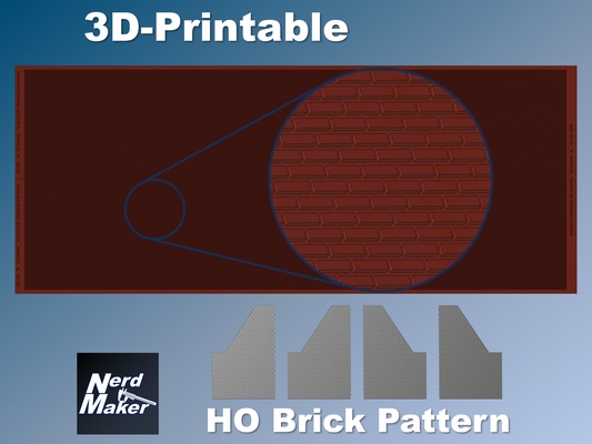 nerd fabricante ho ladrillo patrón juego puerta holgazanería reynolds x wing halcón milenio h0 rasguño edificio estrella guerras modelo entrenar ferrocarril diorama estudio modelismo pared 3d print model - Mito3D