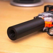 nerf barrel extension extend nerfbarrel rifling silencer toy_game_accessories 3d print model - Mito3D