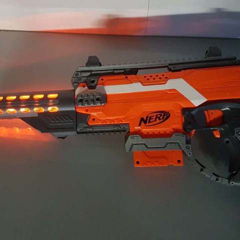 nerf barrel rail lighted various sport outdoors weapon stryfe mod gun blaster nerfgun nerfbarrel 3D print model - Mito3D