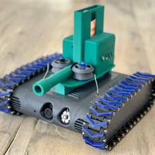 nerf dart launcher fpv-rover gadget tank rover 3d print model - Mito3D