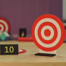 nerf dart target game 3d print model - Mito3D