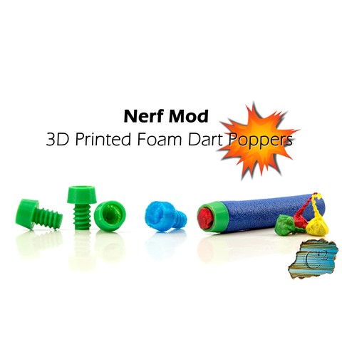 nerf explosive tips party snap foam dart various 3D print model - Mito3D