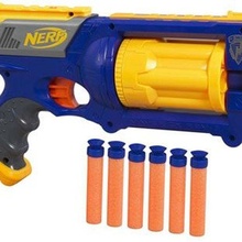 nerf gun blaster toys toy kid war strongarm maverick 3d print model - Mito3D